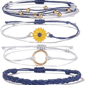 Sunflower String Bracelet